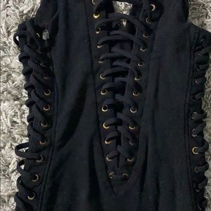 Never worn mini black dress